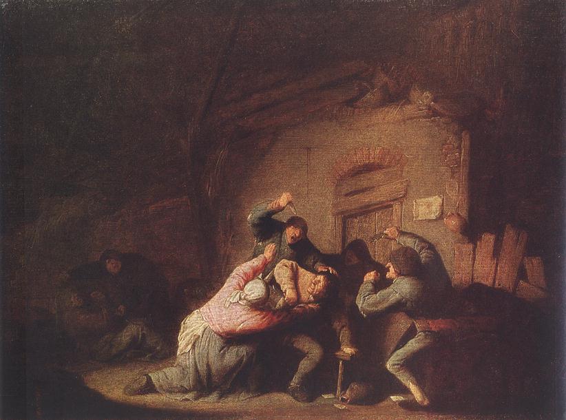 OSTADE, Adriaen Jansz. van Brawl agf